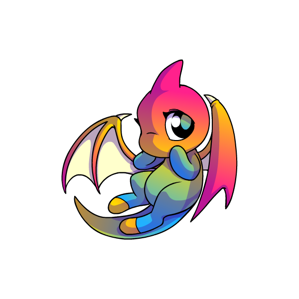 Prismatic Pansexual: Adoring Rainbow Shoyru