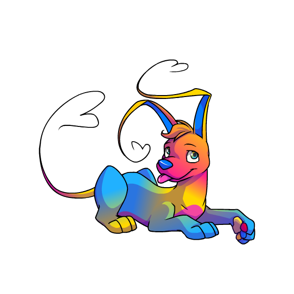 Prismatic Pansexual: Adoring Rainbow Gelert