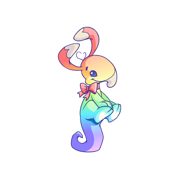 Prismatic Pastel: Adoring Rainbow Blumaroo