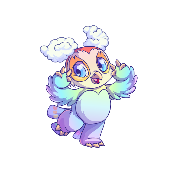 Prismatic Pastel: Adoring Rainbow Vandagyre