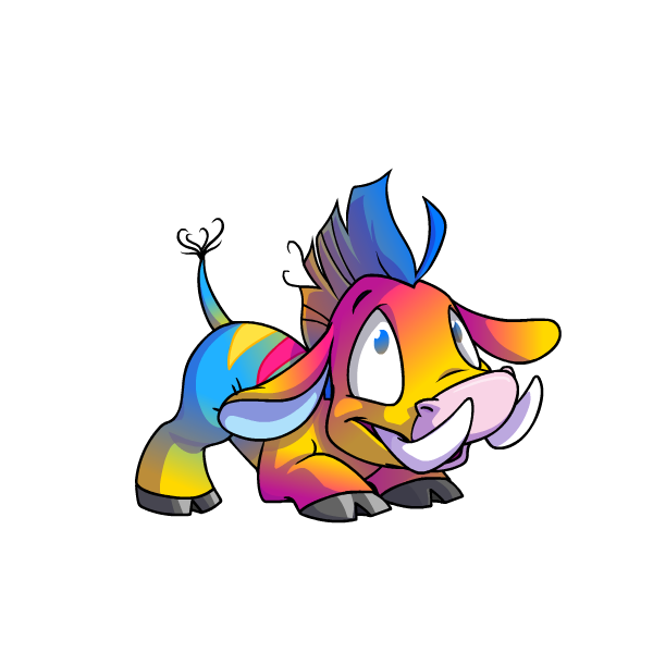 Prismatic Pansexual: Adoring Rainbow Moehog