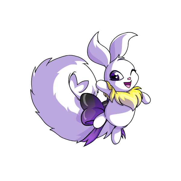 Prismatic Nonbinary: Adoring Rainbow Usul