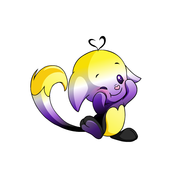 Prismatic Nonbinary: Adoring Rainbow Kacheek
