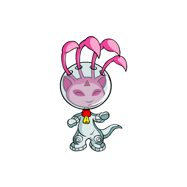 Prismatic Pink: Nostalgic Alien Aisha