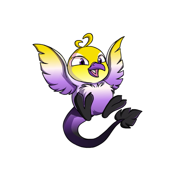 Prismatic Nonbinary: Adoring Rainbow Pteri