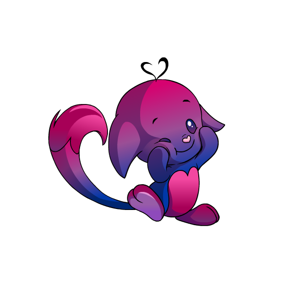 Prismatic Bisexual: Adoring Rainbow Kacheek
