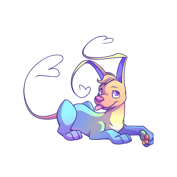 Prismatic Pastel: Adoring Rainbow Gelert