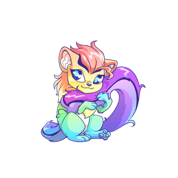 Prismatic Pastel: Adoring Rainbow Xweetok