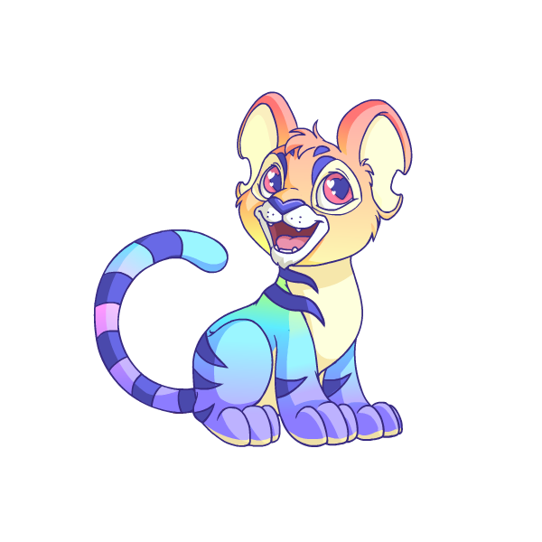 Prismatic Pastel: Adoring Rainbow Kougra