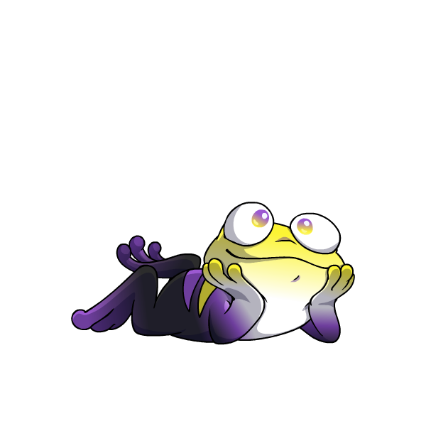 Prismatic Nonbinary: Adoring Rainbow Quiggle