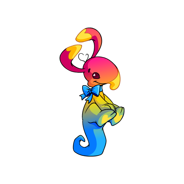 Prismatic Pansexual: Adoring Rainbow Blumaroo