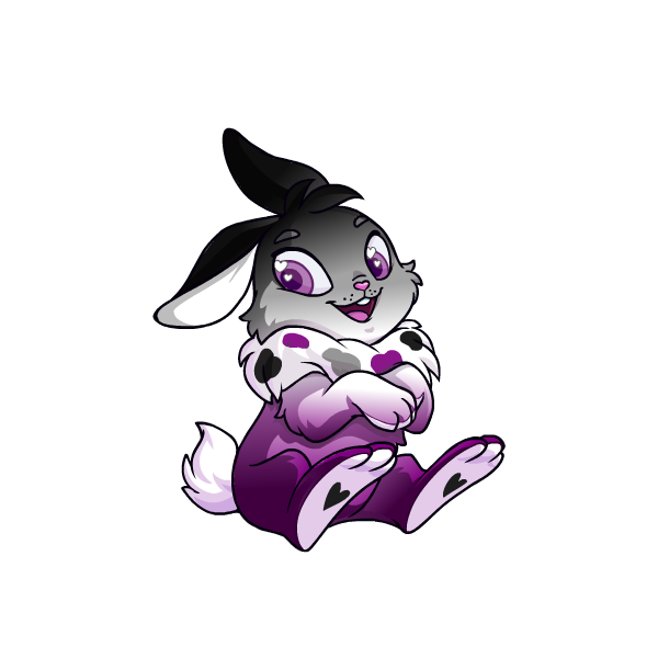 Prismatic Asexual: Adoring Rainbow Cybunny