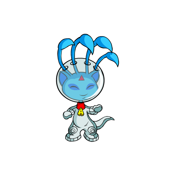 Prismatic Blue: Nostalgic Alien Aisha